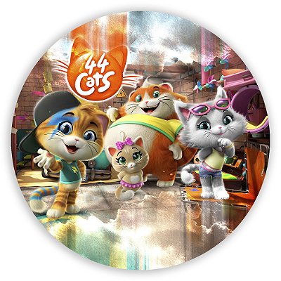 Painel Redondo - 44 Gatos  - Sublimado 3D