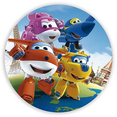 Painel Redondo - Super wings - Sublimado 3D