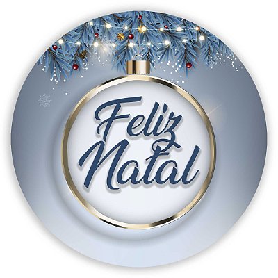Capa Painel Redondo Sublimado - Natal