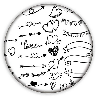 Painel Redondo - Flechas - Sublimado 3D