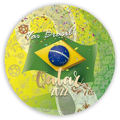 Capa Painel Redondo Sublimado - Copa Qatar