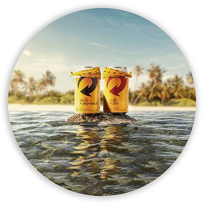 Painel Redondo - Skol - Sublimado 3D