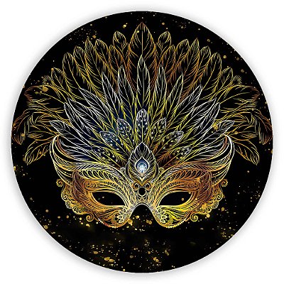 Painel Redondo - Carnaval  - Sublimado 3D