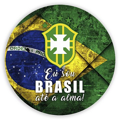 Capa Painel Redondo Sublimado - Brasil