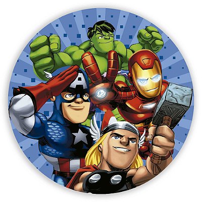 Mini Painel - Esquadrão de Heróis - Sublimado 3D