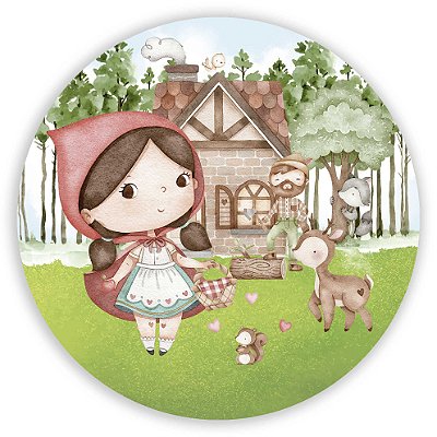 Mini Painel - Chapeuzinho Vermelho - Sublimado 3D