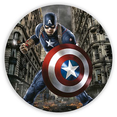 Mini Painel - Capitão América - Sublimado 3D