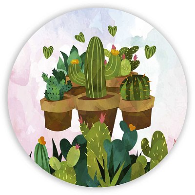 Mini Painel - Cacto - Sublimado 3D