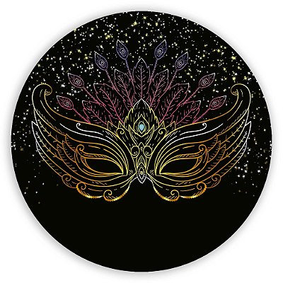 Painel Redondo - Carnaval - Sublimado 3D