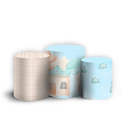 Trio Cilindro - Aviador - Sublimado 3D + Elástico