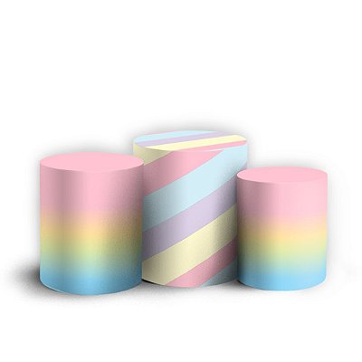 Trio Cilindro - Chinesa - Sublimado 3D + Elástico