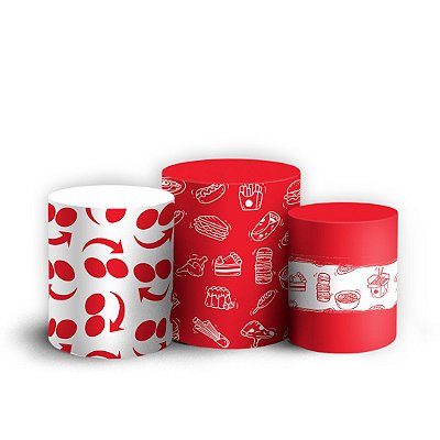 Trio Cilindro - Ifood - Sublimado 3D + Elástico