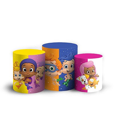 Trio Cilindro -  Bubble Guppies - Sublimado 3D + Elástico