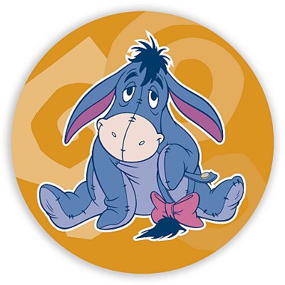 Painel Redondo - Ursinho Pooh Io - Sublimado 3D