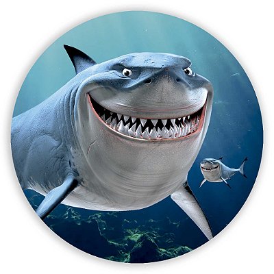 Painel Redondo - Tubarao - Sublimado 3D