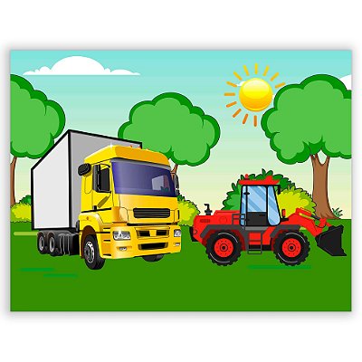 Painel Retangular - Caminhao - Sublimado 3D