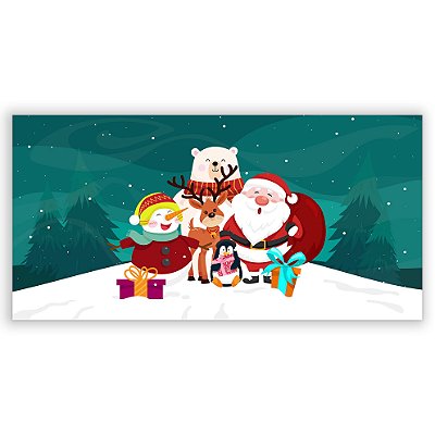 Capa Painel Retangular Sublimado - Natal