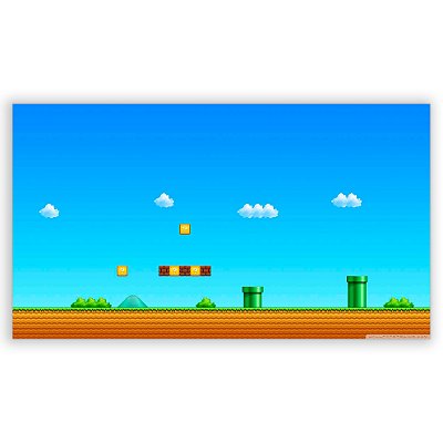 Painel Retangular - Super Mario Fundo - Sublimado 3D