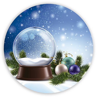 Capa Painel Redondo Sublimado - Natal