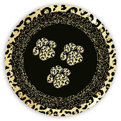 Painel Redondo - Oncinha - Sublimado 3D