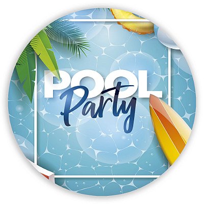 Painel Redondo - Pool Party  - Sublimado 3D