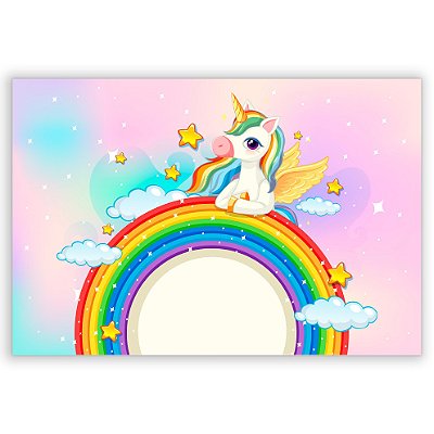 Capa Painel Retangular Sublimado - Unicornio