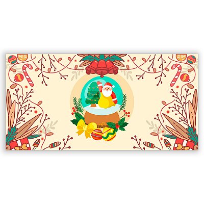 Capa Painel Retangular Sublimado - Natal