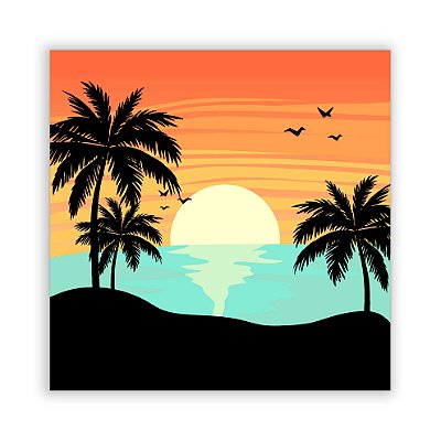 Painel Quadrado - Tardezinha - Sublimado 3D