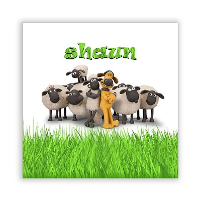 Painel Quadrado - Shaun, O Carneiro - Sublimado 3D