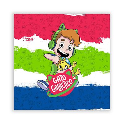 Painel Quadrado - Gato Galactico - Sublimado 3D