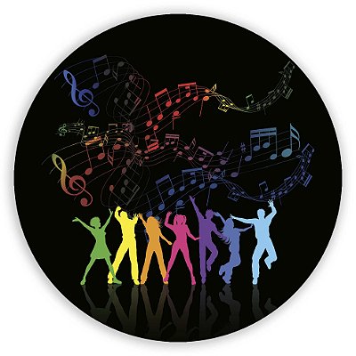 Painel Redondo - Discoteca Neon - Sublimado 3D