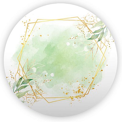 Painel Redondo - Floral Glitter - Sublimado 3D