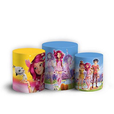 Trio Cilindro - Mundo de Mia - Sublimado 3D + Elástico