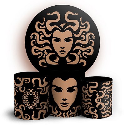KIT Redondo e Trio - Medusa - Sublimado 3D