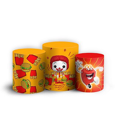 Trio Cilindro - McDonalds - Sublimado 3D + Elástico