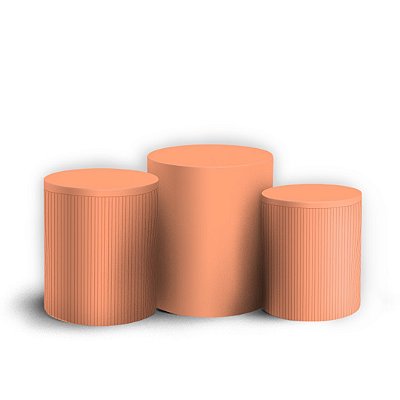Trio Cilindro - Oh Baby Laranja - Sublimado 3D + Elástico