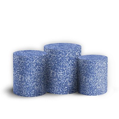 Trio Cilindro - Borboleta Glitter - Sublimado 3D + Elástico