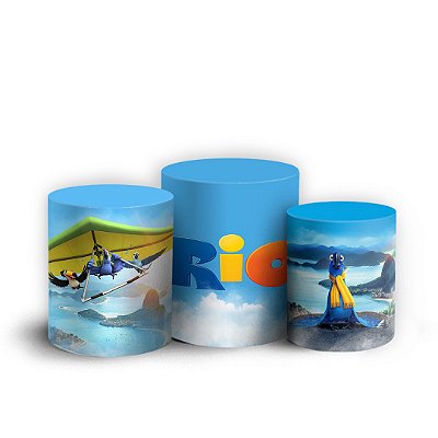 Trio Cilindro - Rio - Sublimado 3D + Elástico