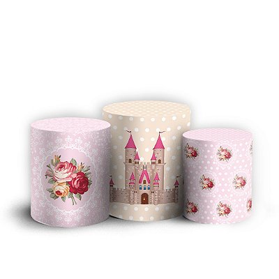 Trio Cilindro - Princesa Ursinha - Sublimado 3D + Elástico