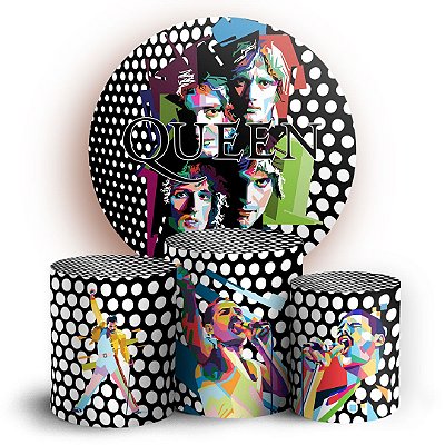 KIT Redondo e Trio - Queen - Sublimado 3D