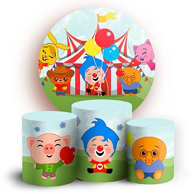 KIT Redondo e Trio - Plim Plim Circo - Sublimado 3D