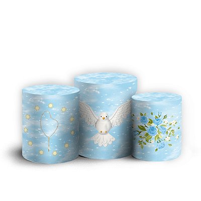 Trio Cilindro - Nossa Senhora - Sublimado 3D + Elástico