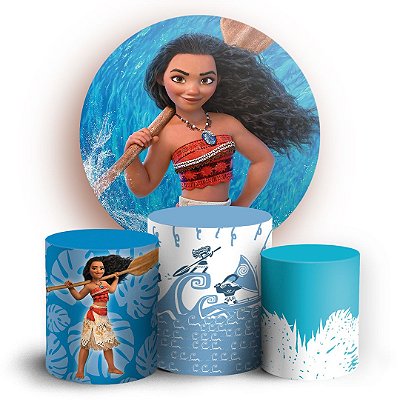 KIT Redondo e Trio - Moana Adulta - Sublimado 3D