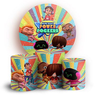KIT Redondo e Trio - Mini Beat Power Rockers - Sublimado 3D