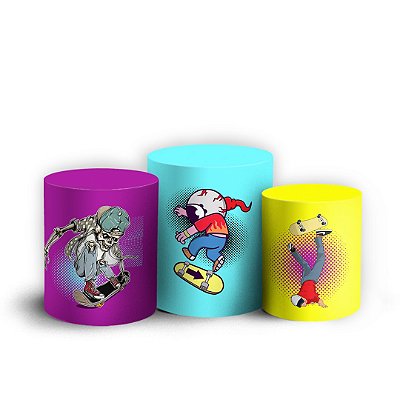 Trio Cilindro - Skate - Sublimado 3D + Elástico