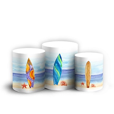 Trio Cilindro - Surf - Sublimado 3D + Elástico
