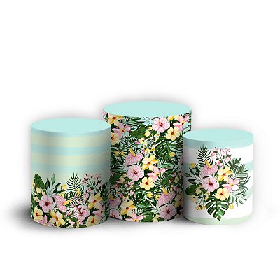 Trio Cilindro - Tropical - Sublimado 3D + Elástico