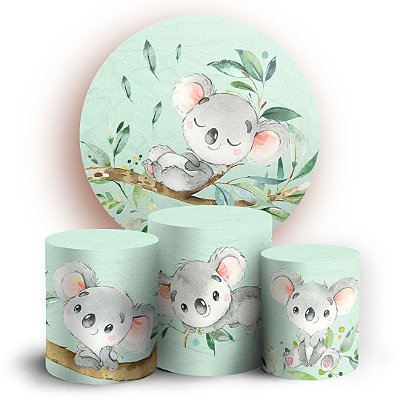 KIT Redondo e Trio - Koala - Sublimado 3D