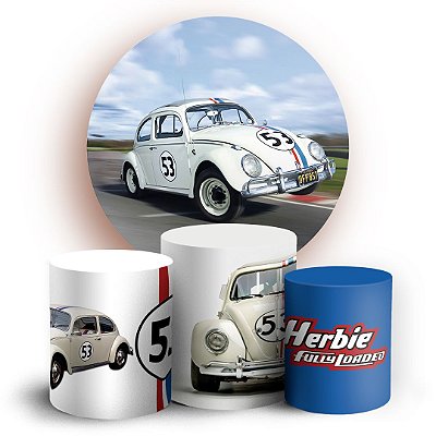 KIT Redondo e Trio - Herbie Fusca - Sublimado 3D