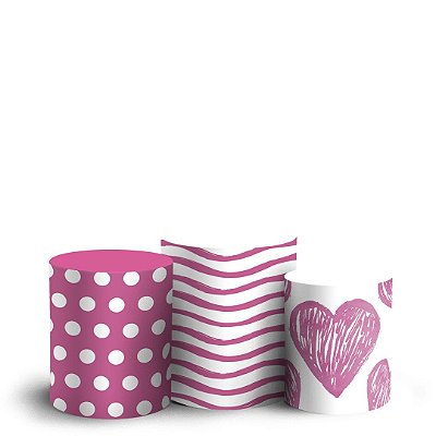 Trio Cilindro - Gata - Sublimado 3D + Elástico